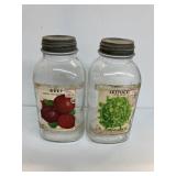 2 Seed Jars - Antique