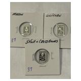 .999 Silver Bars 1gram ART Bars x3