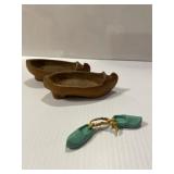 Vintage Hand Carved Wooden Dutch Shoes
