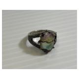 Antique Looking Multi-Color Stone Ring