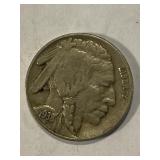 1938-D Buffalo Nickel VF/XF Last Year Issue
