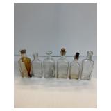 Lot of 6 antique bottles