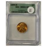 1954-S, ICG Graded Lincoln Penny MS66 RED