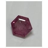 Pink Hexagon Cut Sapphire 1.24ct