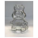 Vintage Garfield Bank Clear Glass