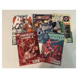 5 Mixed Super Hero Comic Books