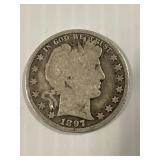 1897-P Barber Half Dollar