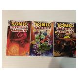 Lot of 3 Sonic The Hedge Hog Comic Books