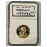2008-S NGC PF 69 Ultra cameo Scagawea Dollar