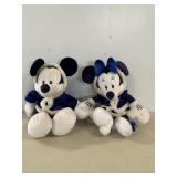 15" Mickey Minnie Winter blue plush Disney store