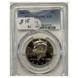 2001-S PCGS PR 69 DCAM Silver JFK