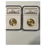 2007 P&D NGC MS67 Sacagawea Dollar