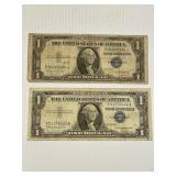 1935 1957 Silver Cert x2