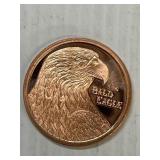 The Bald Eagle 1 Ounce Copper Round