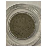 1865 3-Cent Copper Nickel