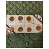 3 Copper and 4 Zinc US Pennies