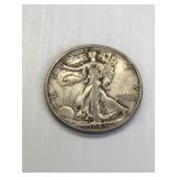 1945 Walking Liberty Silver Half Dollar
