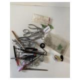 Crafting tools sewing scissors and