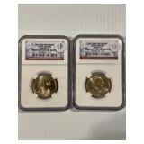 2007 P & D NGC Brillant UNC Adams x2