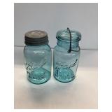2 Ball Jars 1 lead top 1 wire top