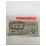 5 Cent Military Script Money
