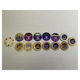 Lot of 14 Johnny Lightning Collector Coins