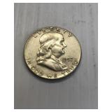 1957  Franklin Silver Half Dollar