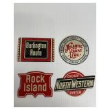 Small Railroad Tin Signs