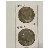 1972-P, 1977-P Ike Dollar