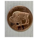 Buffalo 1 Ounce Copper Round