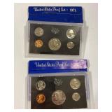 1971 & 1972 Proof Sets x2