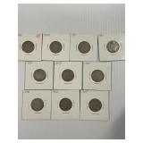 V-NICKLES 1898-1907 Lot