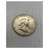 1962  Franklin Silver Half Dollar
