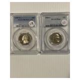 1968-S QTR Pegs PF66 & 1987-S PF69 D Cam Qtrx2