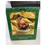 Vintage JCPenney Toy box Santa Sleigh Music Box