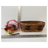 Basket With Ribbon