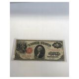1917 Washington DC Red Seal Dollar Bill