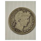 1907-O Barber Half Dollar