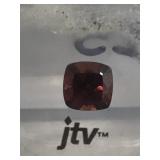 Tanzanian Red Zircon 2.25ct square cushion
