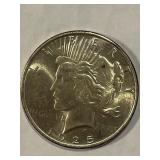 1925 Peace Silver Dollar UNC