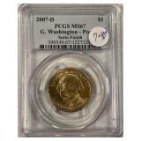 2007-D PCGS MS67 Satin Finish!!! Washington