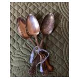 3-Silver Plated Tablespoons
