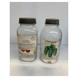 2 Seed Jars - Antique