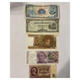Old Foreign Currency Lot