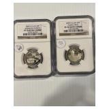 2009-S NGC Proof 70 Cameo Quarters Samoa and Puert