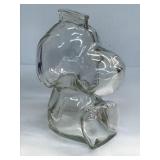 Vintage Snoopy Bank Clear glass