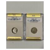 1994-S, 1996-S, PR70 Silver Dimes x2