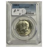 1968-D PCGS MS64 Silver JFK
