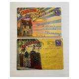 Lot of 2 Charleston South Carolina Postcard Books