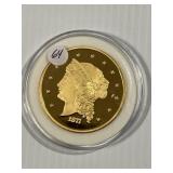 1877 Gold Tribute 50 Dollar Gold Layered